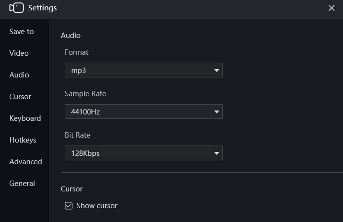 Audio Settings