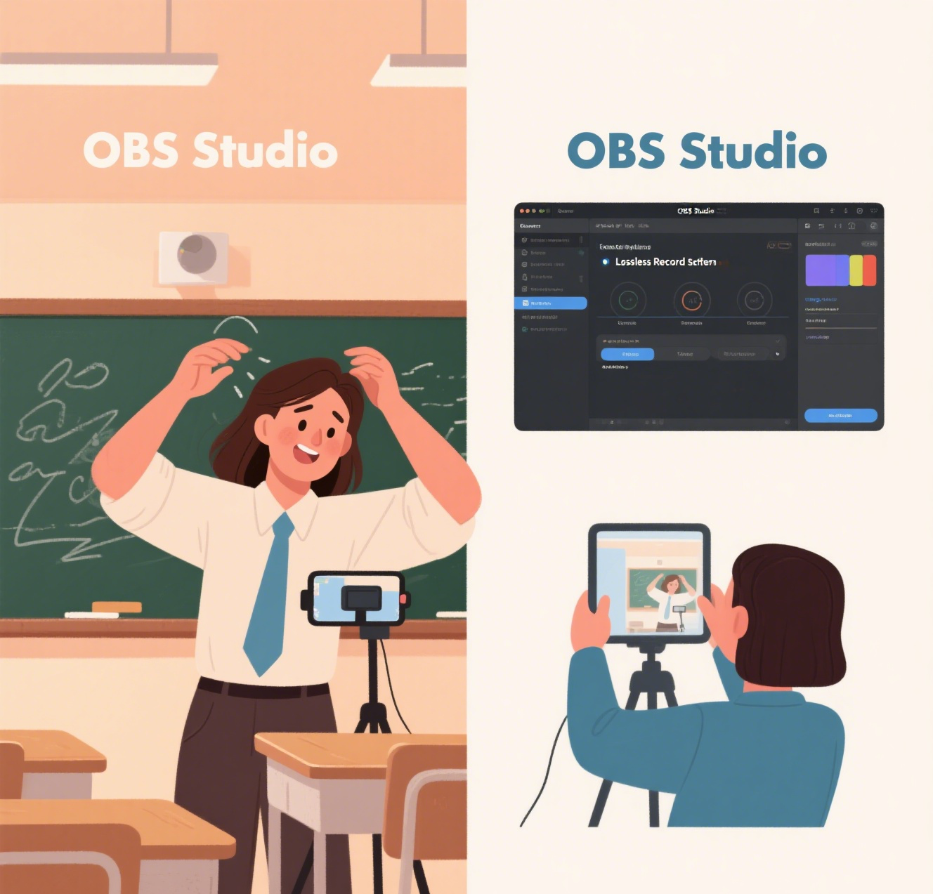 OBS Studio is a powerful open source tool
