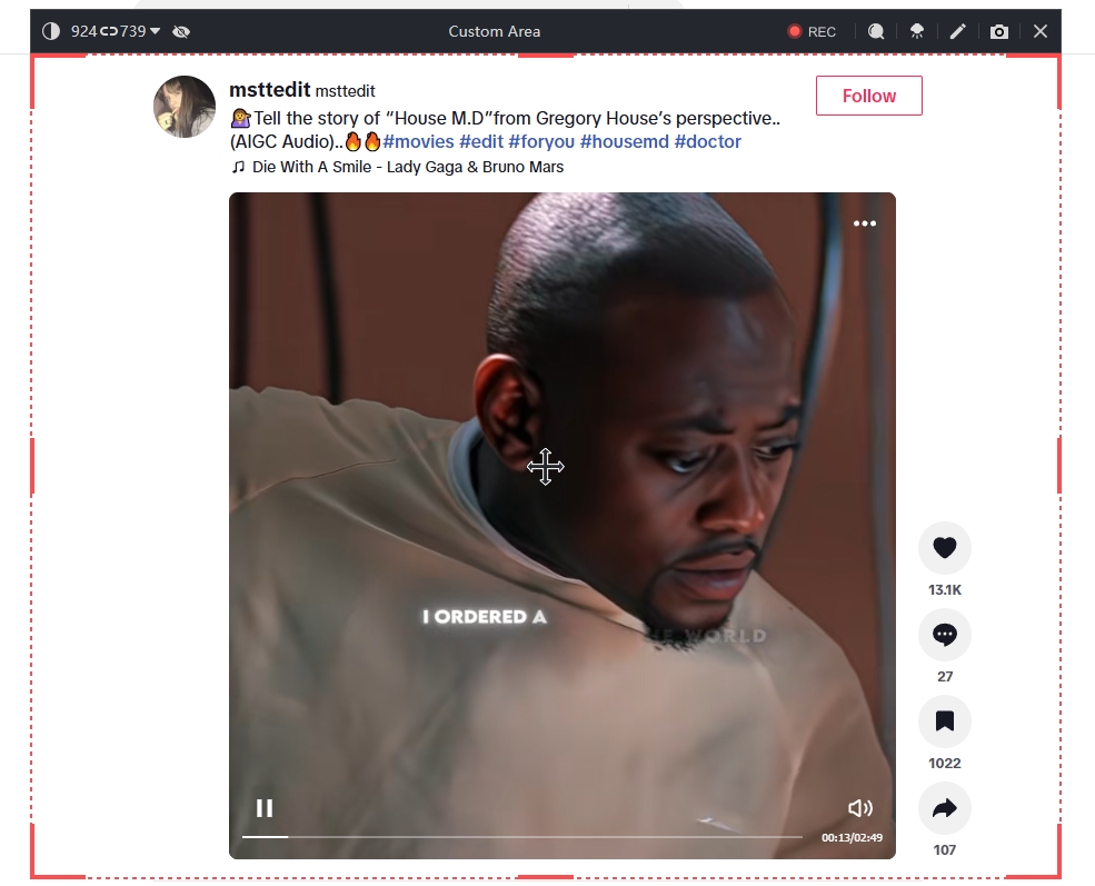 Start to Record TikTok Videos with LosslessRec