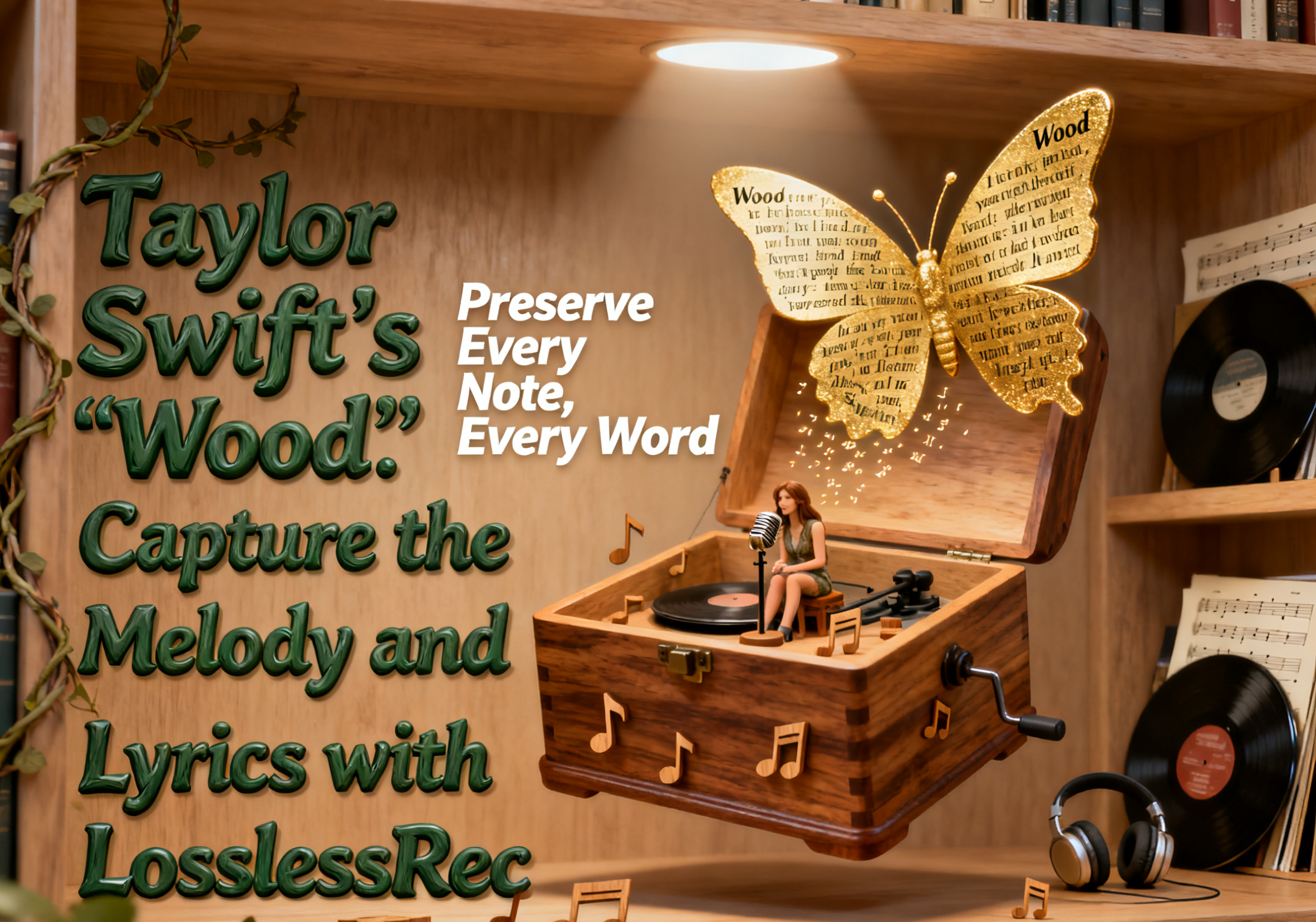 LosslessRec for Creating Wood Lyric Videos